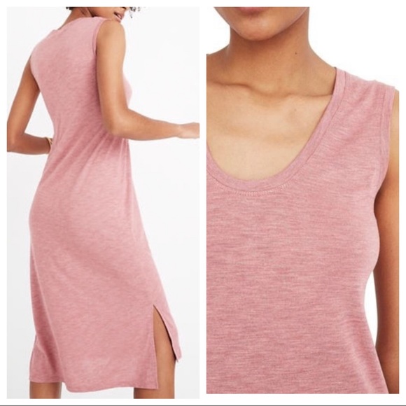 NWT Madewell Jersey Tank Dress in Heather Berry - Picture 2 of 2